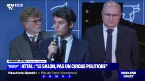 Gabriel Attal : "le salon, pas un cirque politique" - 25/02