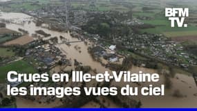 Crues en Ille-et-Vilaine: les images vues du ciel