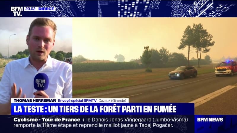 Incendies en Gironde: un tiers de la forêt parti en fumée à Teste-de-Buch