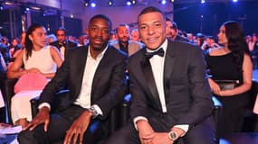 Ousmane Dembélé et Kylian Mbappé lors des trophées UNFP, le 13 mai 2024 