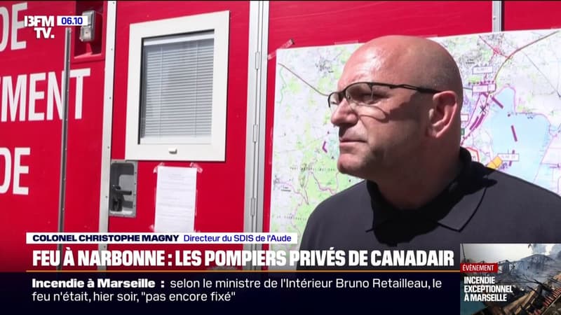 Feu à Narbonne : les pompiers privés de Canadair, mobilisés pour d'autres incendies