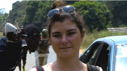 Camille Lepage, le 21 février dernier, en Centrafrique.