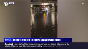 Métro inondé, autoroute coupée... En deux heures, il est tombé l'équivalent d'un mois de pluie à Lyon