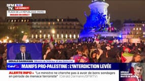 Manifestation propalestinienne à Paris: "J'espère de tout cœur que cette manifestation sera pour la Palestine et pas pour une haine pour les juifs", déclare Gérald Darmanin