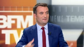 Florian Philippot sur le plateau de BFMTV le 16 septembre 2018