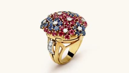 Van Cleef & Arpels- Bague montre Hawaii 1944 Van Cleef & Arpels- Bague montre Hawaii 1944