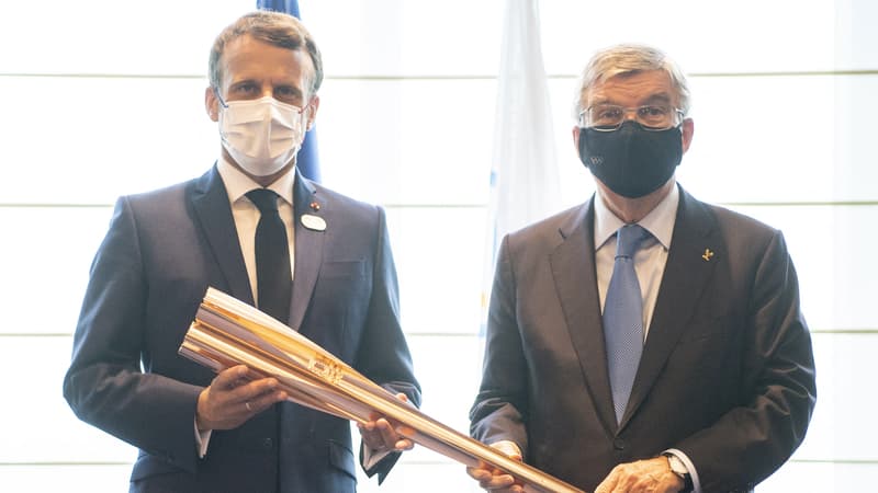 JO 2021: le message d'espoir de Macron aux athlètes français depuis le Club France à Tokyo