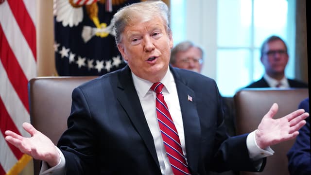 Le président des Etats-Unis Donald Trump, le 12 février 2019 à la Maison Blanche.