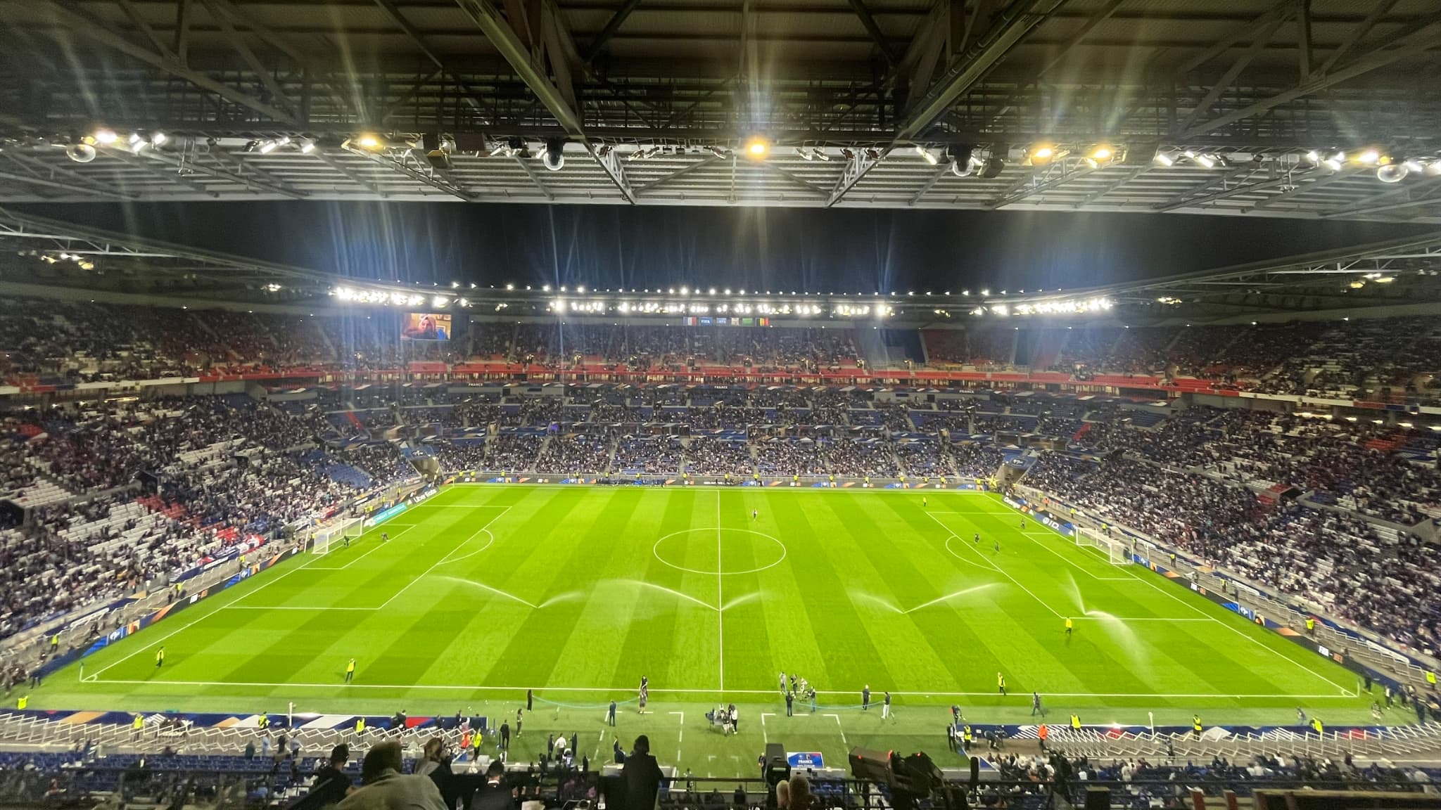 Le Groupama Stadium avant France-Belgique, le 9 septembre 2024