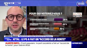 Législatives: l'accord des gauches sert à "tenir leurs places à l'Assemblée nationale",  selon Ludovic Mendes (candidat Renaissance)