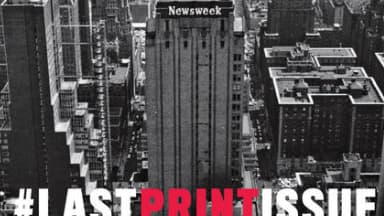 Un détail de la dernière couverture de Newsweek dans sa version papier.