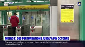 Travaux sur le métro C: circulation uniquement entre Hôtel de Ville et Hénon du 19 au 30 octobre 