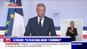 Gaz, électricité: Bruno Le Maire annonce que le bouclier énergétique sera maintenu "intégralement" jusqu'à "la fin de l'année 2022"