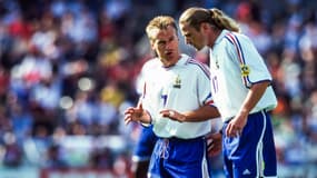 Didier Deschamps et Emmanuel Petit à l'Euro 2000
