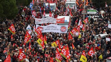 La mobilisation contre la réforme des retraites à Montpellier le 7 mars 2023