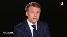 Emmanuel Macron sur le plateau de France 2 le 26 octobre 2022