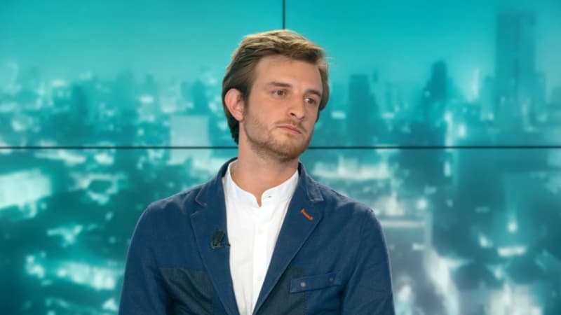 Andréa Kotarac, élu d'Auvergne-Rhône-Alpes, sur le plateau de BFMTV le mardi 14 mai 2019.