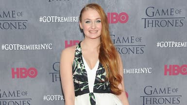 Sophie Turner lors de l'avant-première new-yorkaise de la saison 4 de "Game of Thrones", en mars 2014.