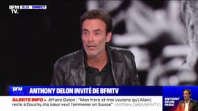Anthony Delon sur la plainte d'Alain Delon à son encontre: "Ma sœur lui a fait signer un papier qu'il n'a pas lu, un torchon concocté par son avocat qui est en train de prendre le soleil au Brésil"