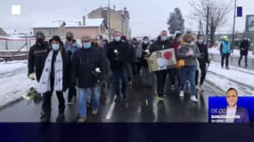 Vaulx-en-Velin: marche blanche en hommage à un cycliste mort, percuté par un véhicule le 8 janvier 