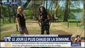 Notre journaliste s'essaye au saut à l'élastique à l'envers à Cergy-Pontoise