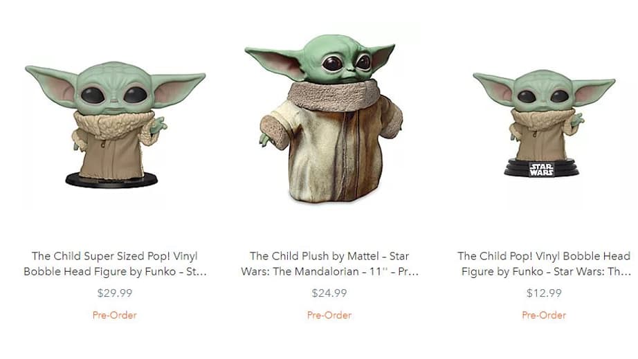 Des goodies Baby Yoda sur le site de Disney Des goodies Baby Yoda sur le site de Disney