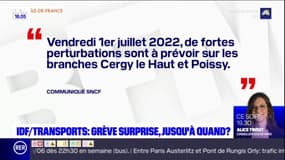 Île-de-France: la grève se poursuit sur le Transilien et le RER A