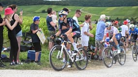 Aleksandr Vlasov sur le Tour de France le 7 juillet 2024