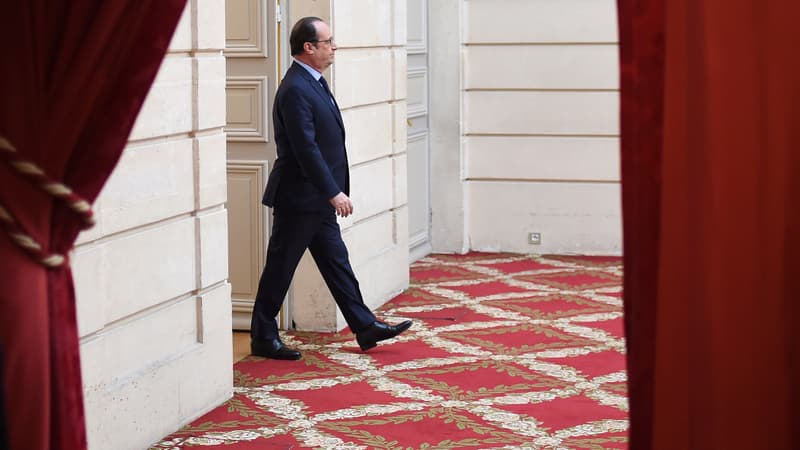 François Hollande à l'Elysée, le 12 avril 2016.