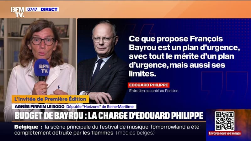 Budget 2026: pour Agnès Firmin-Le Bodo (Horizons), 
