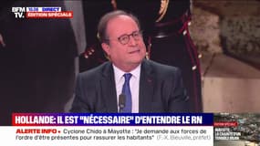 Destitution d'Emmanuel Macron: "Je ne suis pas favorable", affirme François Hollande