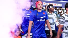 Louis BIELLE-BIARREY lors de France-Fidji, le 19/08/2023