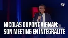 Le meeting de Nicolas Dupont-Aignan à Paris en intégralité