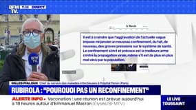Reconfinement: pour Gilles Pialoux, "sur le plan sanitaire, c'est inévitable"