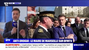 Pour Benoît Payan (maire "Printemps marseillais" de Marseille), l'opération place nette XXL "va mettre un coup très fort au narcotrafic"