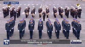 14 juillet: le défilé se termine par l’interprétation d"Entre terre et mer"