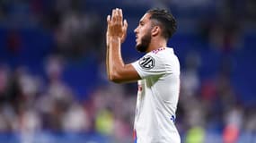 Rayan Cherki avec l'OL en 2022.