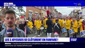 Carnaval de Dunkerque: les Trois Joyeuses se clôturent en fanfare