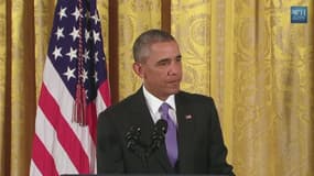 Barack Obama lors de sa conférence de presse, le 15 juillet 2015.