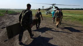 Des soldats ukrainiens dans l'est de l'Ukraine, le 31 juillet 2014.