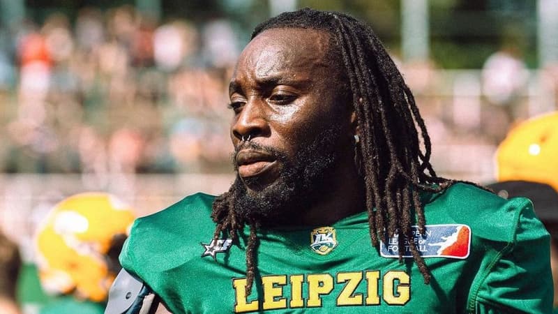 Jason Aguemon lors de sa saison avec Leipzig en 2021