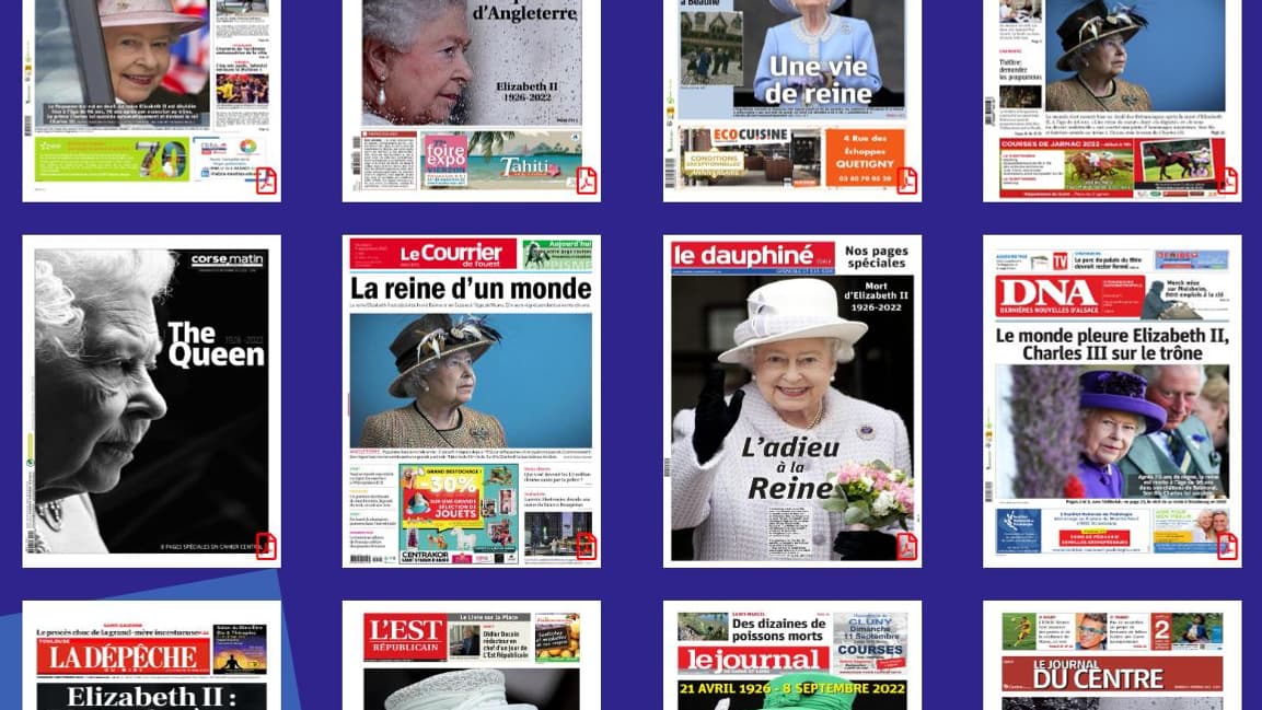 Les unes de la presse quotidienne régionale le 9 septembre 2022.