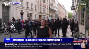 Négociations du Front populaire: le collectif "Nous vivrons" et des manifestants se font face devant le siège des Écologistes