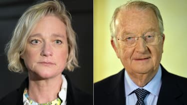 Delphine Boel et l'ancien roi des Belges Albert II