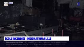 Indignation à Lille après l'incendie d'une école maternelle