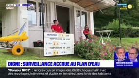 Digne-les-Bains: le plan d'eau fait l'objet d'une surveillance accrue