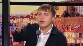 Le député LFI Louis Boyard le 4 septembre 2023 sur RMC et RMC Story
