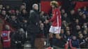 José Mourinho et Marouane Fellaini à Manchester United, le 29 janvier 2017
