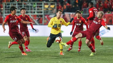Le Hebei FC (en rouge) en novembre 2019