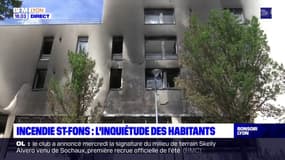 Après l'incendie à Saint-Fons, les habitants de l'immeuble toujours choqués et inquiets